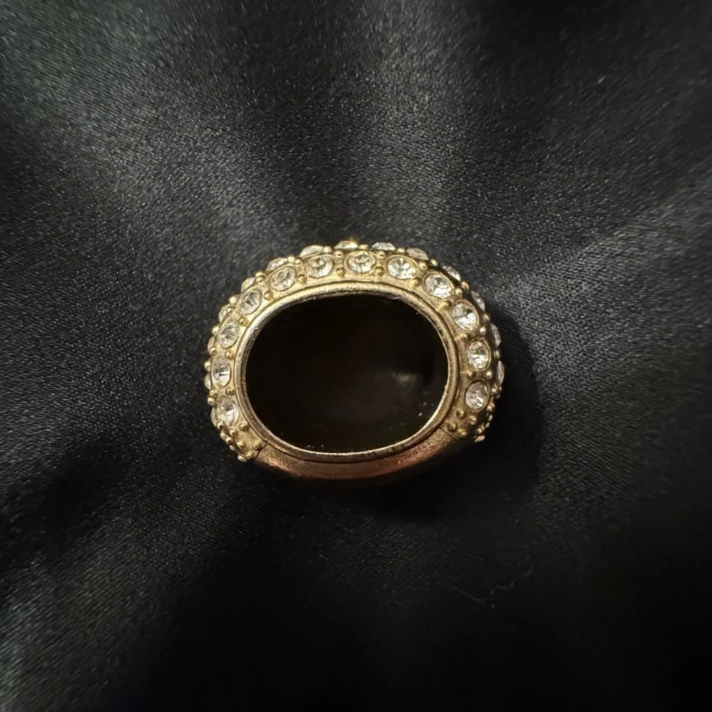 GODIVA Charm Bedazzled with CZ NOT A RING (Looks Vintage) - Picture 10 of 10